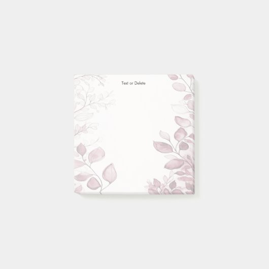 Moderne rode bladeren Post het notities Post-it® Notes (Voorkant)