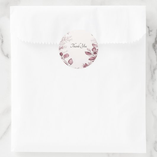 Moderne rode bladeren Sticker (Tas)