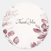 Moderne rode bladeren Sticker (Voorkant)