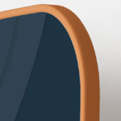 Moderne rode & blauwe gepersonaliseerde naam pickleball paddle (Links Detail)