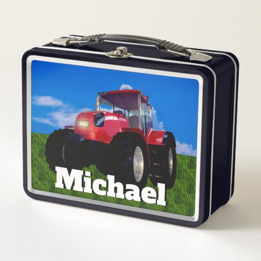 Moderne rode Boerderijen trekker (Voorkant)