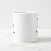 Moderne Rode Boog 1e Moederdag Typografie Grote Koffiekop (Voorkant)