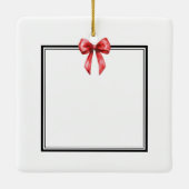 Moderne Rode Boog 1ste Moederdag Aangepaste Typogr Keramisch Ornament (Achterkant)