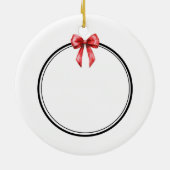 Moderne Rode Boog 1ste Moederdag Aangepaste Typogr Keramisch Ornament (Achterkant)