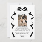 Moderne rode boog foto vrolijke kerstboog feestdagenkaart (Achterkant)