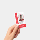 Moderne Rode Brandweer ID Badge (Handheld)