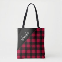 Moderne rode Buffalo ruitpatroon 