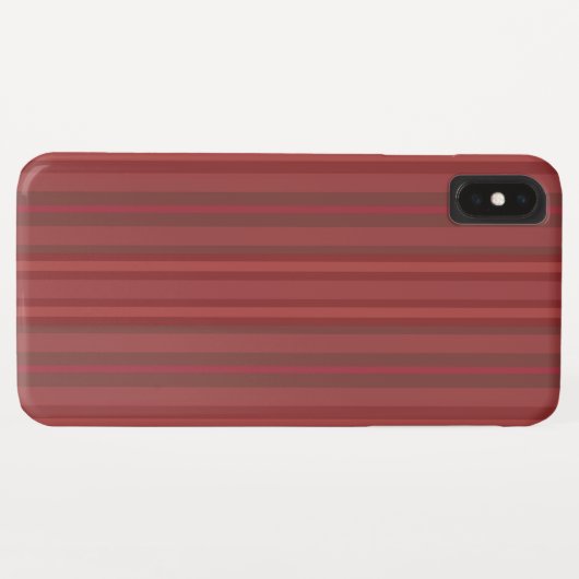Moderne rode Case-Mate Barely There iPhone XS Max Case (Achterkant (horizontaal))