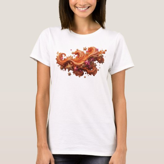 Moderne Rode CHRISTMAS MAGIC Citat Shirt (Voorkant)