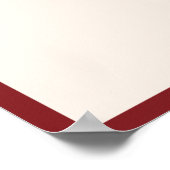 Moderne Rode Dubbele Geluk Chinese Bruiloft Poster (Hoek)