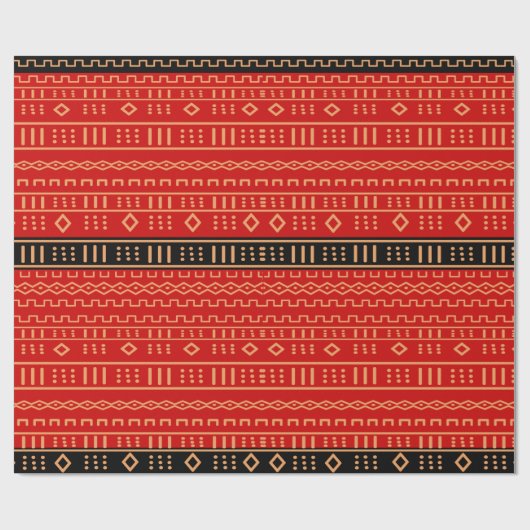 moderne rode dweilen cadeaupapier (Vlak)