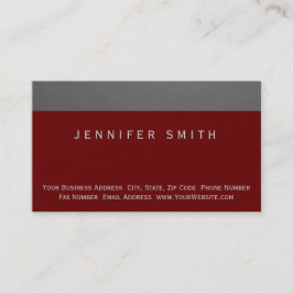 Moderne rode eenvoudige Visitekaartje