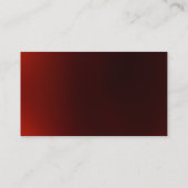 Moderne rode eenvoudige Visitekaartje (Achterkant)