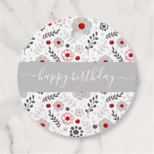  moderne rode en grijze bloemen van zaterdag