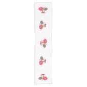 Moderne rode en groene kerstversiering korte tafelloper (Voorkant)