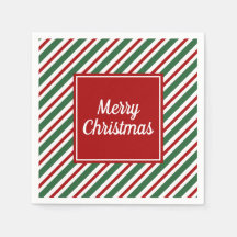 Moderne rode en groene strepen Kerstmis