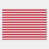 Moderne rode en witte kerstbomen gemengd inpakpapier vel (Voorkant 3)