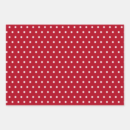 Moderne rode en witte kerstbomen gemengd inpakpapier vel (Voorkant 2)