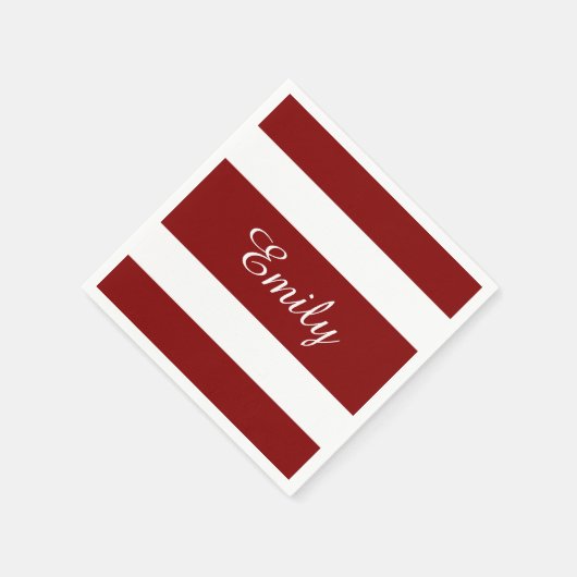 Moderne rode en witte stripper servetten (Hoek)