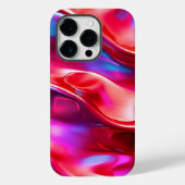 Moderne rode esthetische achtergrond Case-Mate iPhone case (Achterkant)