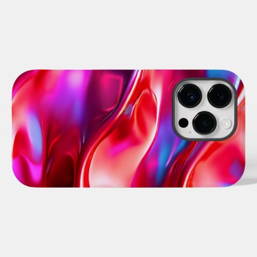 Moderne rode esthetische achtergrond Case-Mate iPhone case (Achterkant (horizontaal))