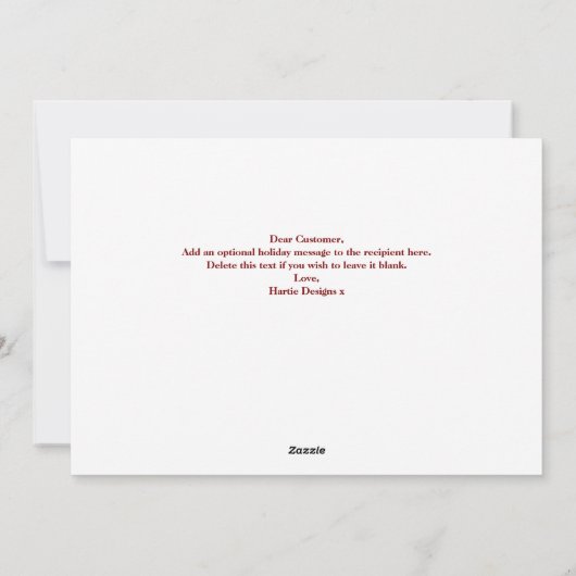 Moderne Rode Film Reel Fotocollage Kerstmis Feestdagenkaart (Achterkant)