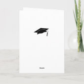 Moderne Rode Gefeliciteerd Afgestudeerde Afstudeer Kaart (Achterkant)