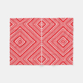 Moderne rode geometrische fleece deken (Voorkant (Horizontaal))