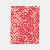 Moderne rode geometrische fleece deken (Voorkant)