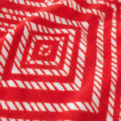 Moderne rode geometrische fleece deken