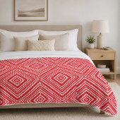 Moderne rode geometrische fleece deken