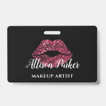 Moderne Rode Glitter Lippen Make-up Artiest