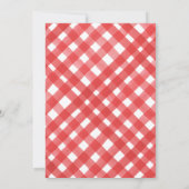 Moderne rode grill en koude BBQ verjaardagsuitnodi Kaart (Achterkant)