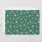 Moderne rode groene boog foto Lijst kerst Feestdagenkaart (Achterkant)