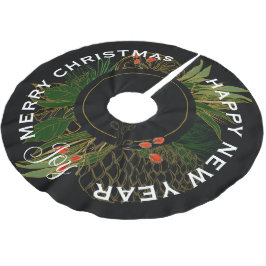 MODERNE RODE & GROENE KERSTKRANS KERSTBOOM ROK