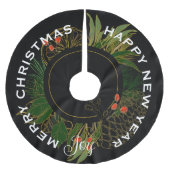 MODERNE RODE & GROENE KERSTKRANS KERSTBOOM ROK (Voorkant)