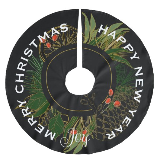 MODERNE RODE & GROENE KERSTKRANS KERSTBOOM ROK (Voorkant)