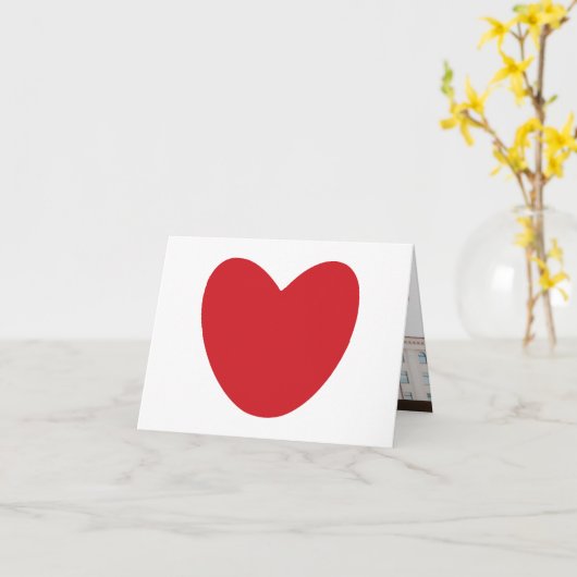 Moderne rode hart aangepaste tekst foto Valentijns Kaart (Gele Bloem)