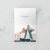 Moderne rode hart aangepaste tekst foto Valentijns Kaart (Binnen)