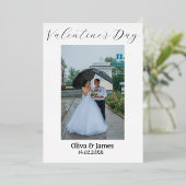 Moderne Rode Harten Valentijnsdag Folie Feestdagenkaart (Staand Voorkant)