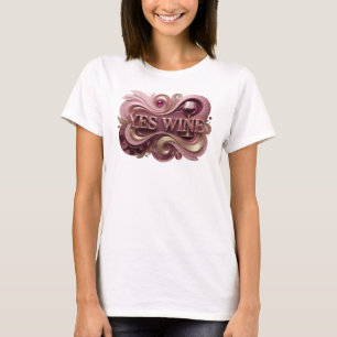 Moderne RODE JA WIJN Print T-shirt