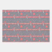 Moderne Rode Kardinaal Winter Kerstmis Inpakpapier Vel (Voorkant)