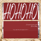 Moderne rode kerst chocolade verpakking Hersheys X Foto Afdruk