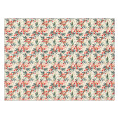 Moderne rode kerst Holly bessen Tafelkleed (Voorkant (Horizontaal))