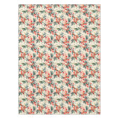 Moderne rode kerst Holly bessen Tafelkleed (Voorkant)