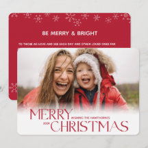 Moderne rode kerst-sneeuwvlokker aangepaste foto