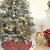 Moderne rode kerstbomen gepersonaliseerd kerstboom rok