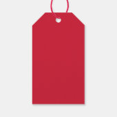 Moderne Rode Kerstcadeaukaart Cadeaulabel (Achterkant)
