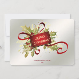 Moderne Rode Kerstkaart