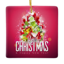 Moderne Rode Kerstmis Illustratie grafisch ontwerp